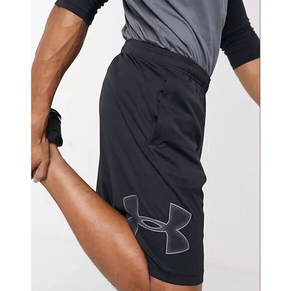 Under Armour Men’s Black Training Tech Graphic Logo Athletic Shorts Small - Picture 15 of 15